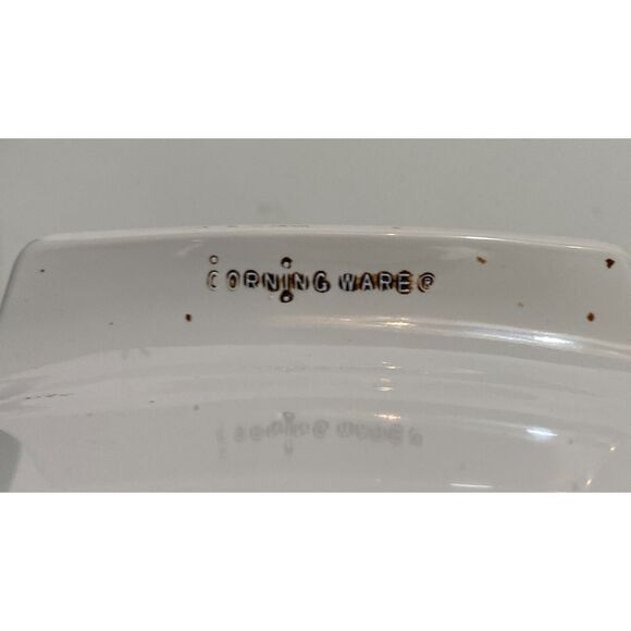 CorningWare 5 Qt Cassarole Dish w/lid A-5-B Iris Blue Purple Flowers USA Made - Picture 5 of 6